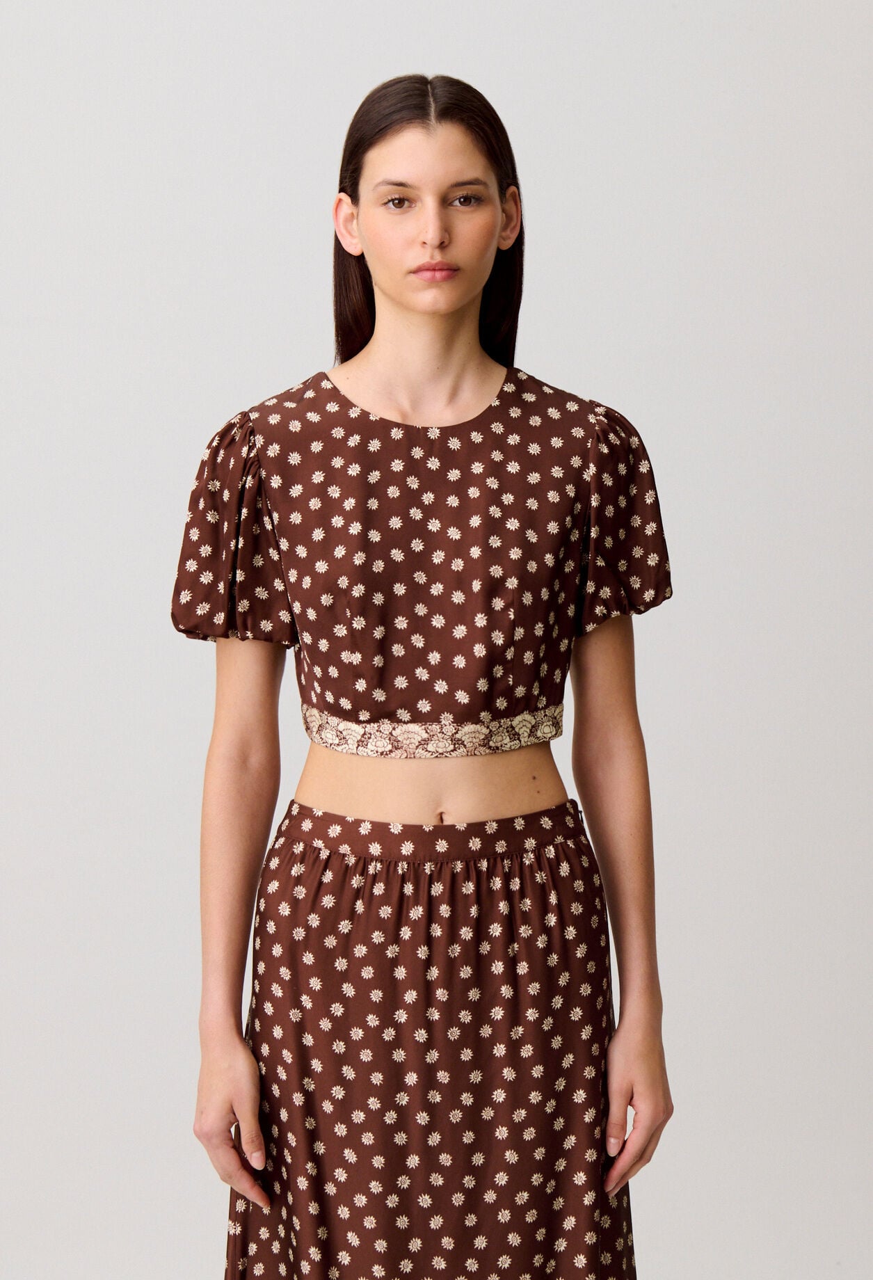 Top satin dos nu