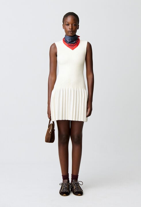 Robe courte maille