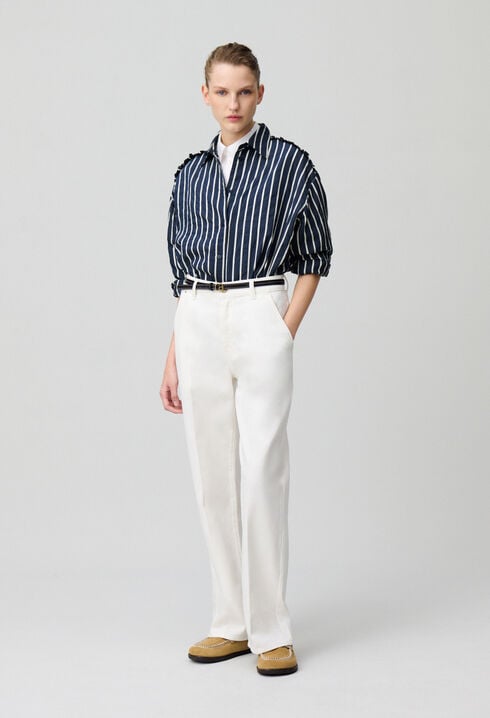 Chemise fluide rayée
