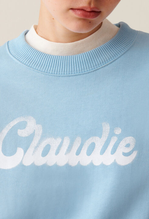 Sweatshirt ample imprim&eacute; Claudie