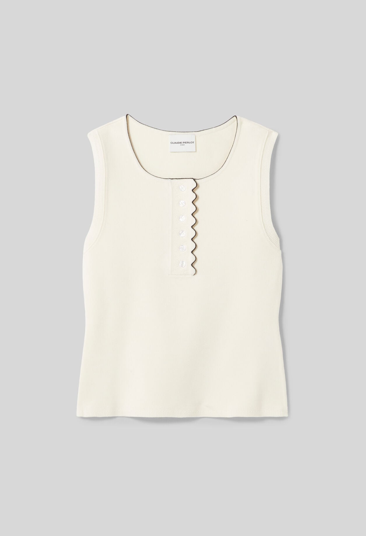 Top maille col rond