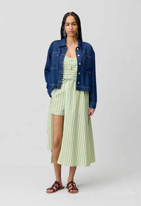 Robe longue à bretelles