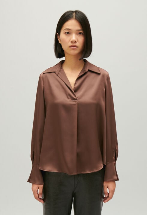 Blouse fluide plissée