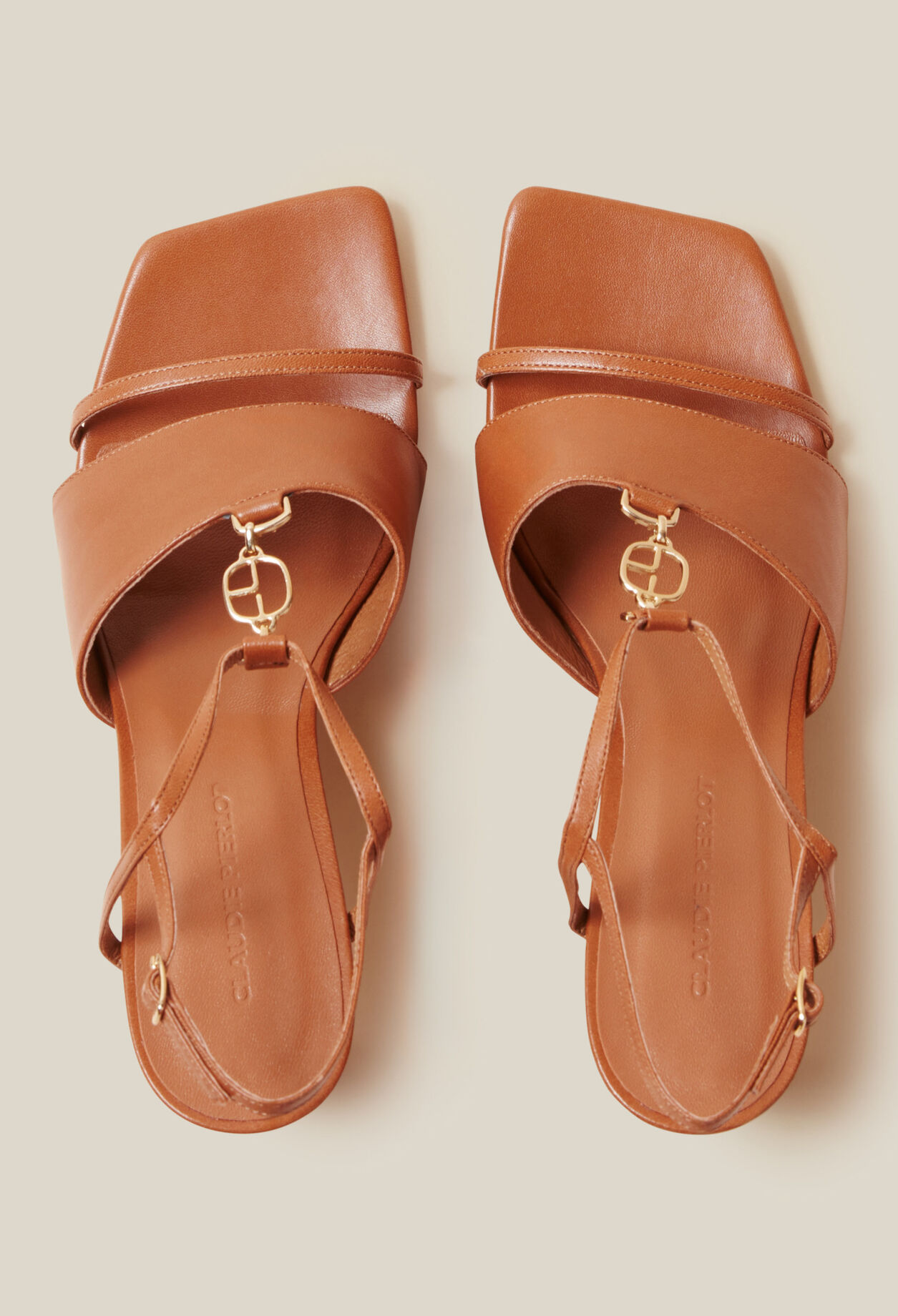 Sandales talon bijou CP