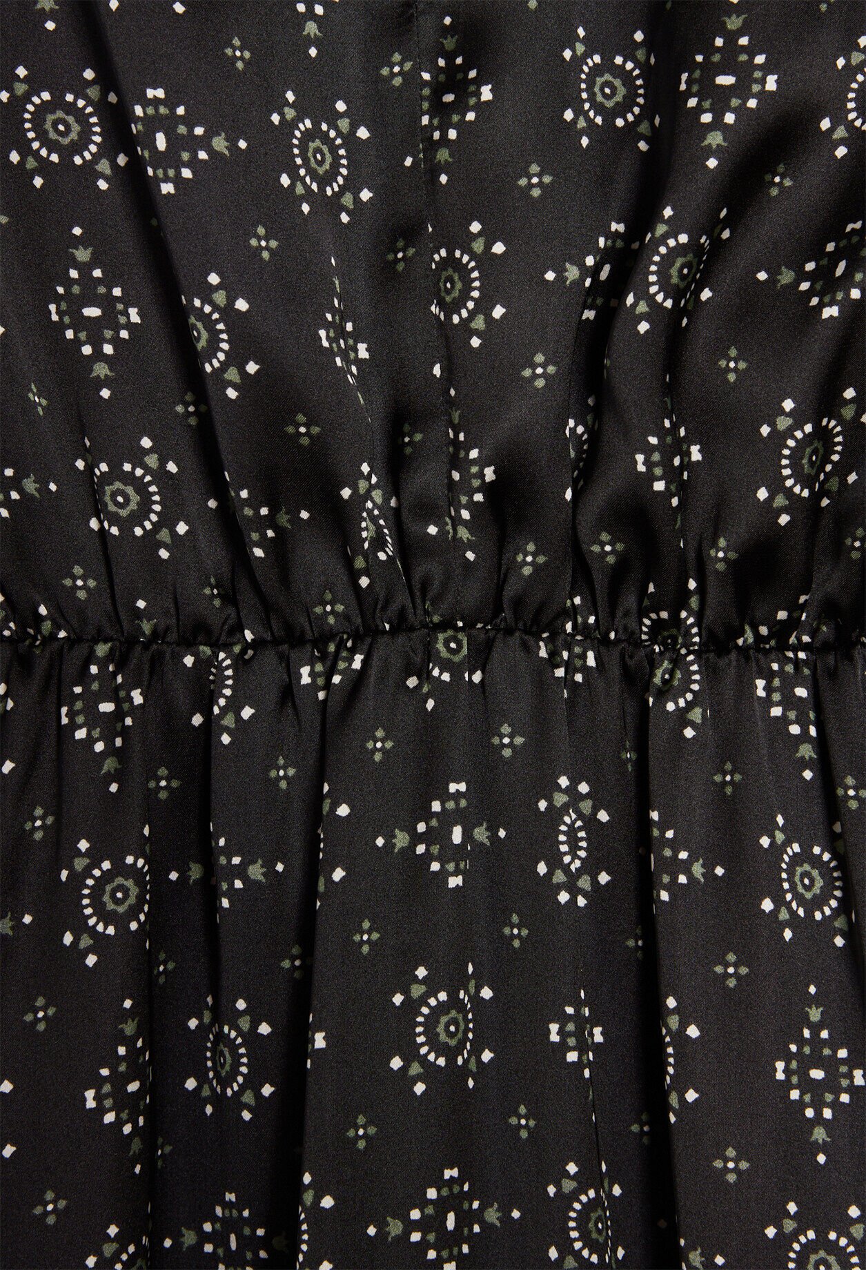 Robe longue à motifs géométrique