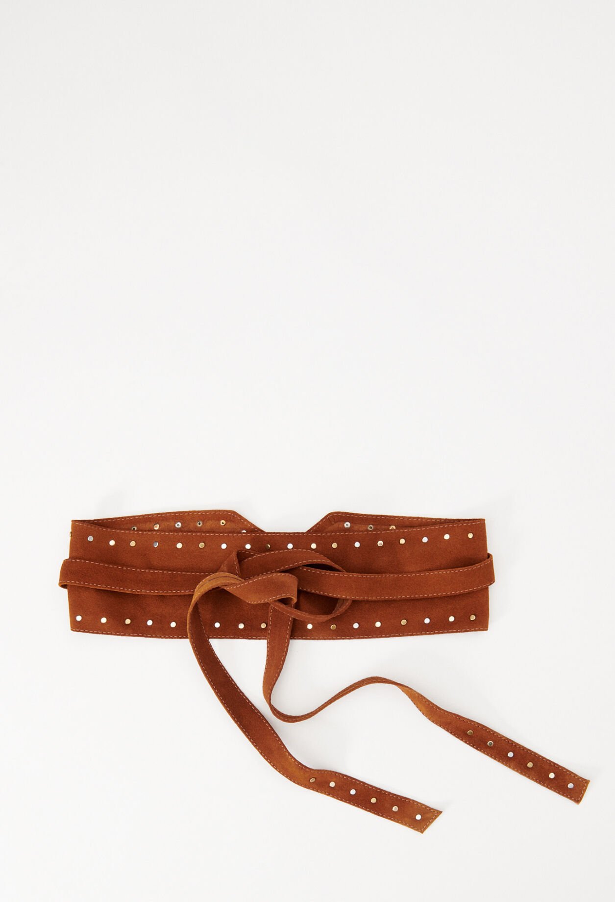 Ceinture à nouer en cuir responsable