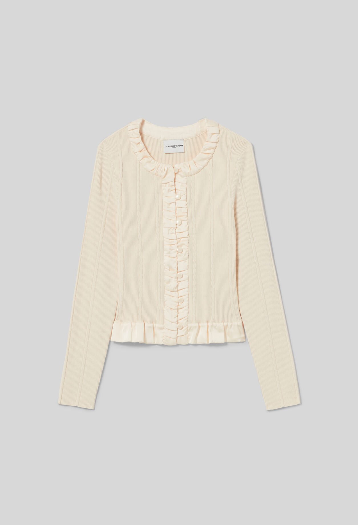 Cardigan maille fine boutonné