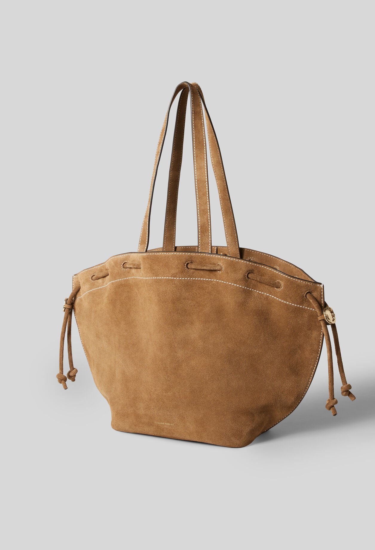Sac cabas cuir suède