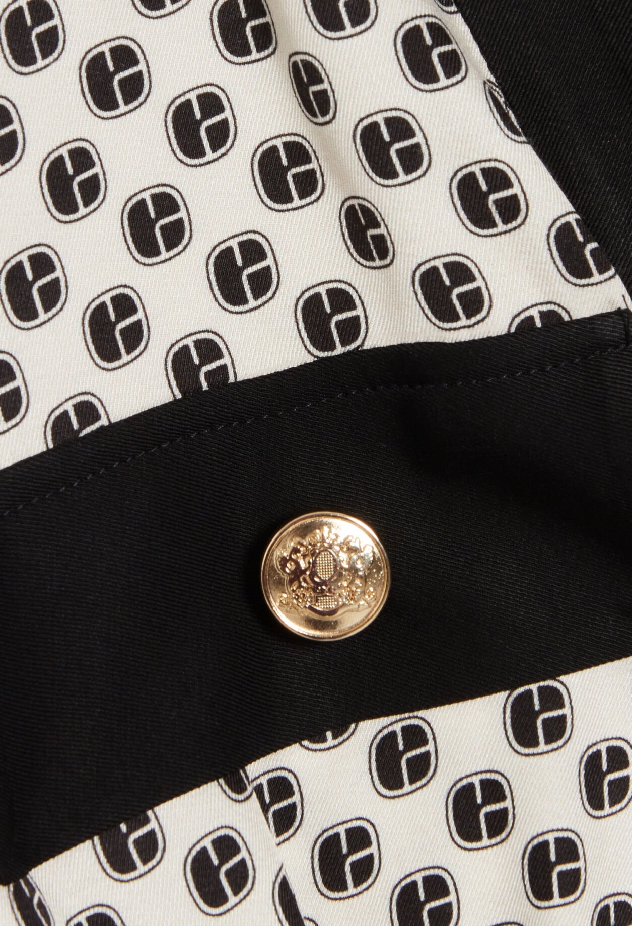 Robe longue imprimé CP noir et blanc