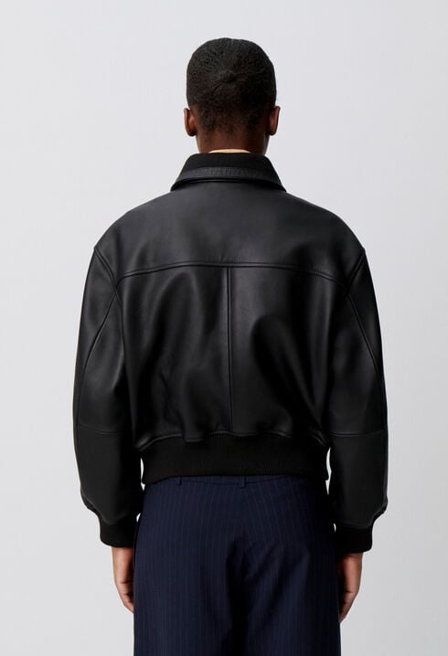 Blouson bomber cuir