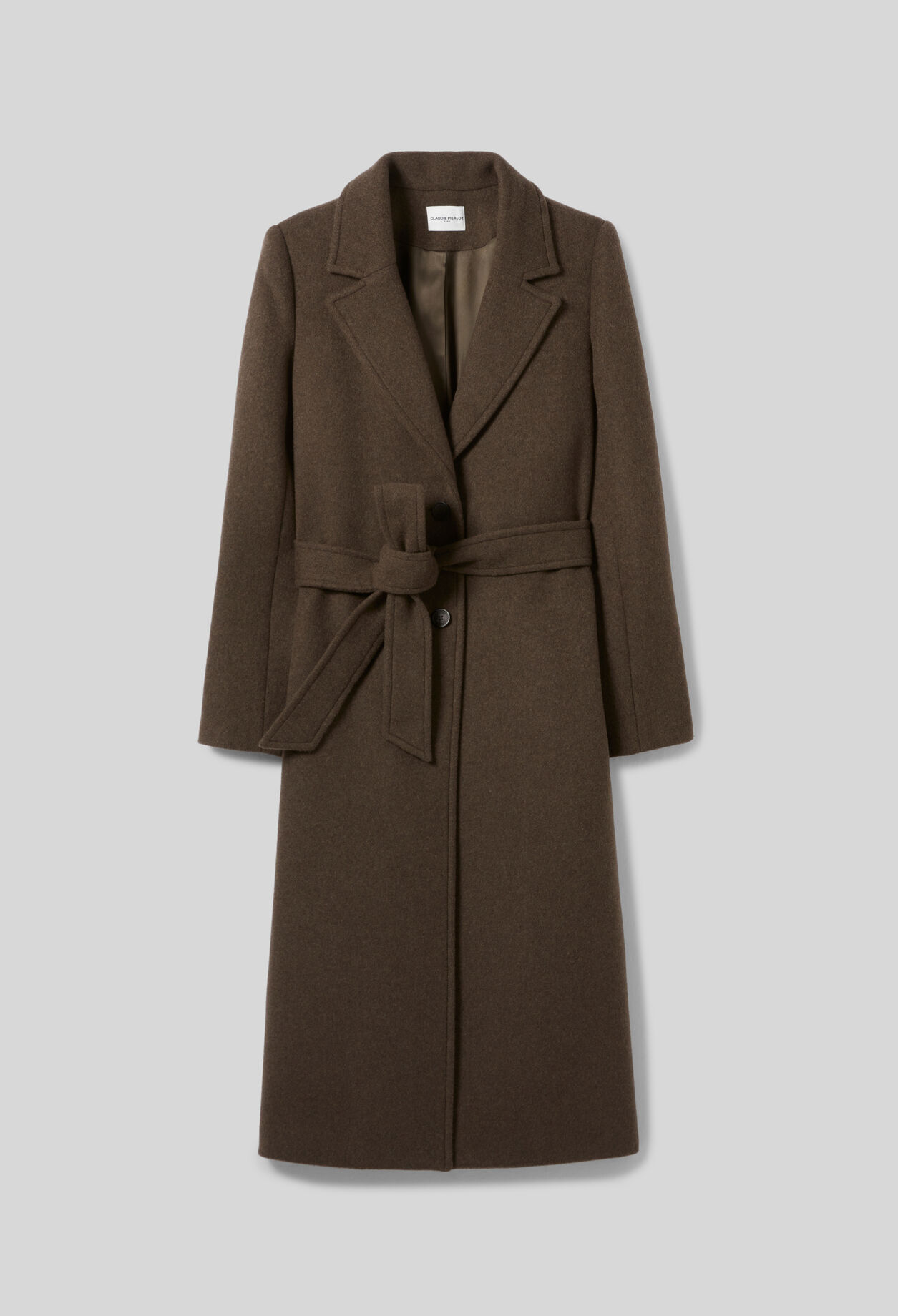 Manteau long laine