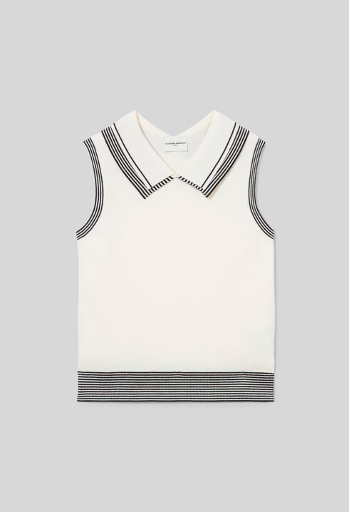 Top maille ray&eacute;