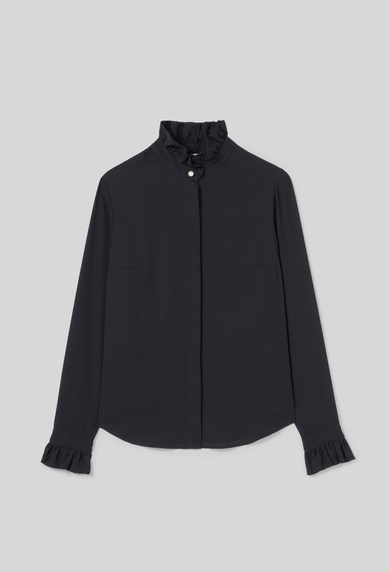 Chemise col victorien marine