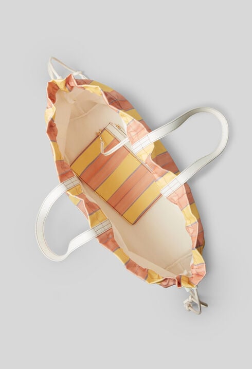 Grand sac cabas rayé