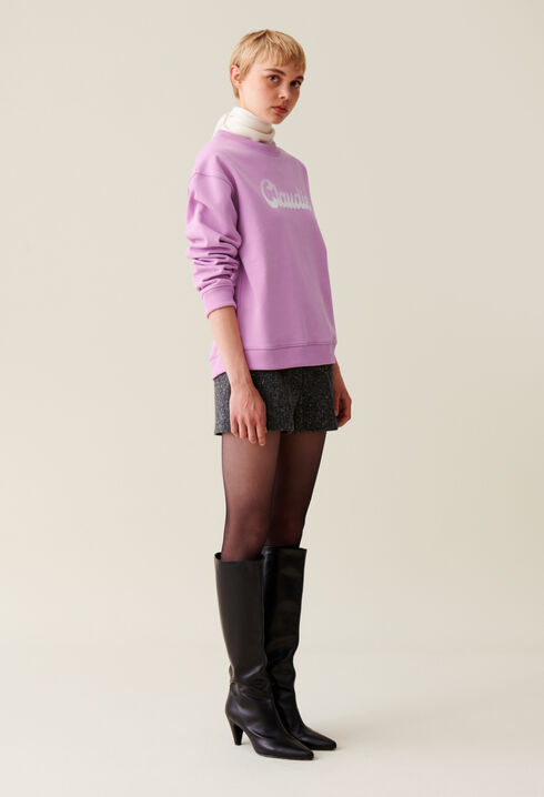 Sweatshirt ample imprimé Claudie