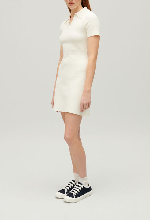 Robe courte maille