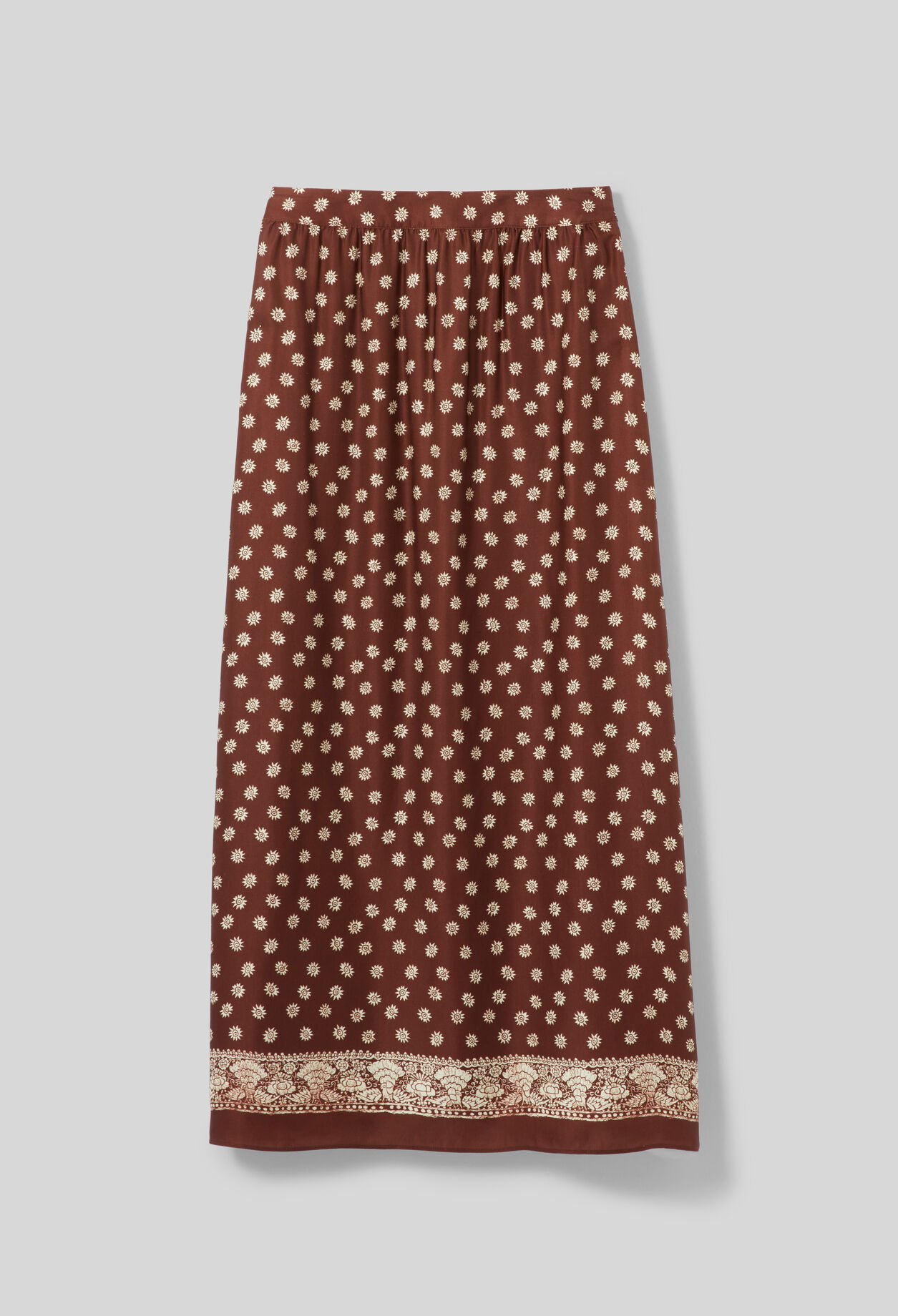 Jupe imprim&eacute;e fluide