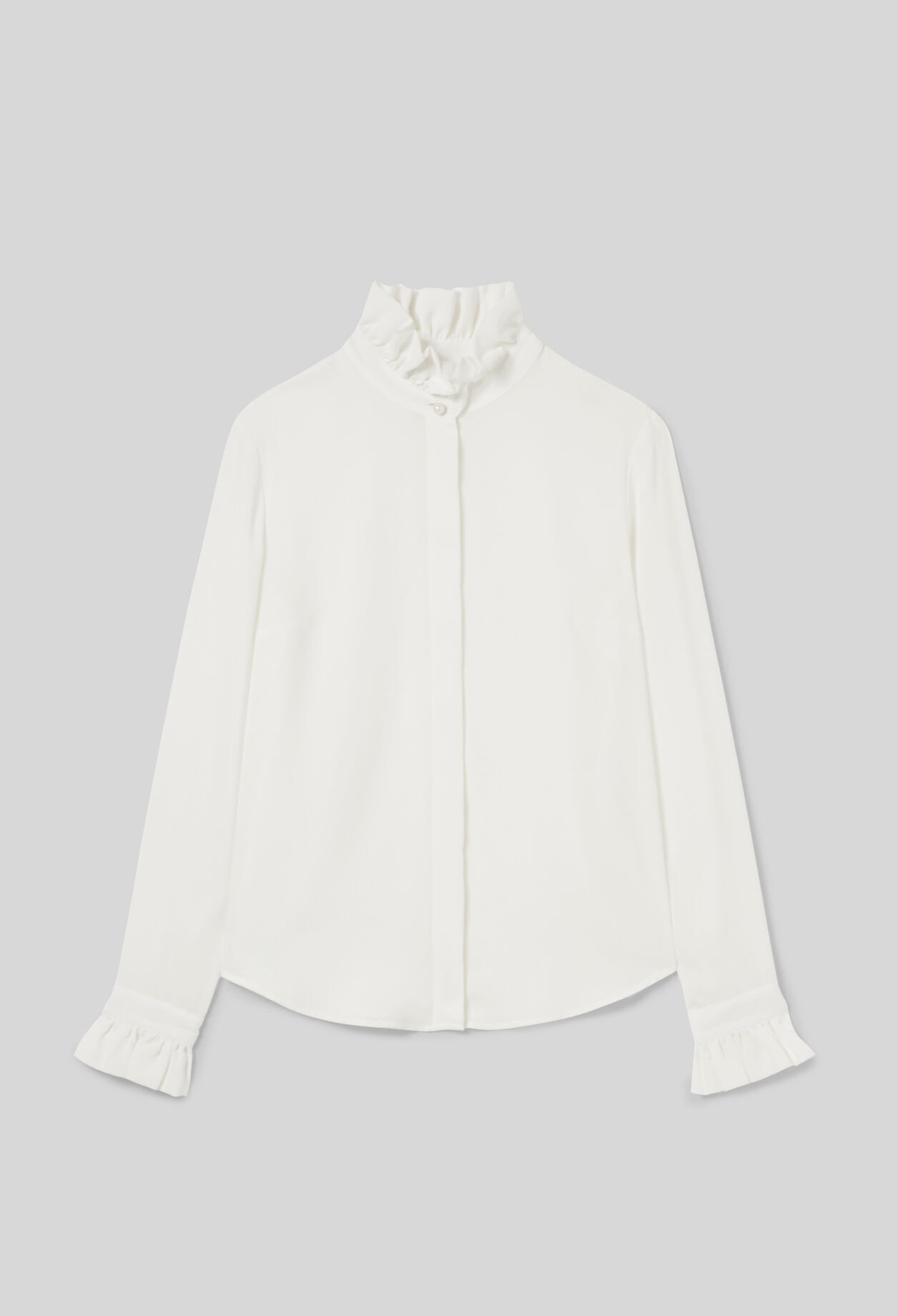 Chemise à col victorien écru