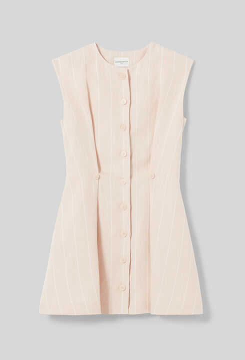 Robe courte sans manches