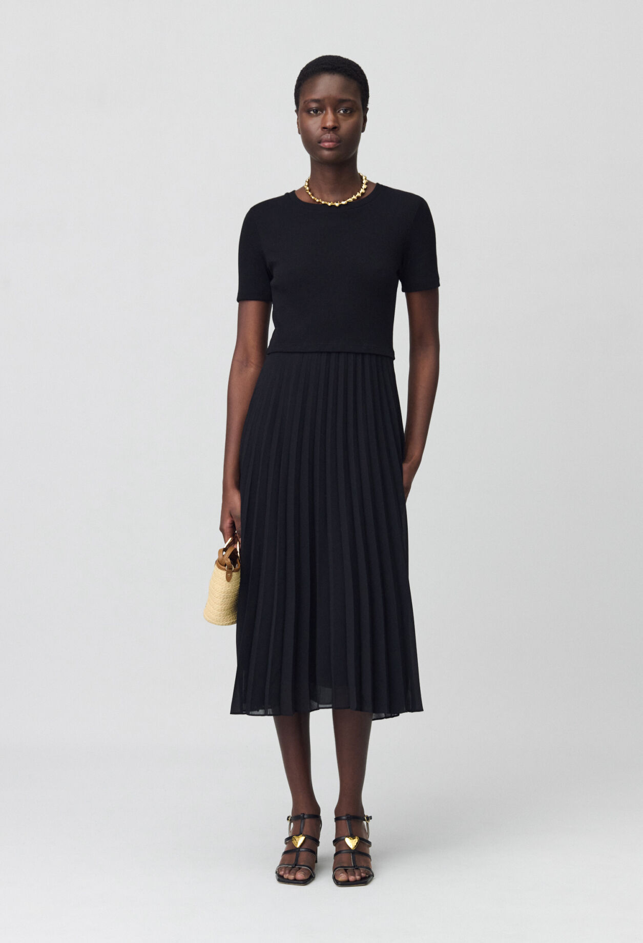 Robe Teli longue bimatière