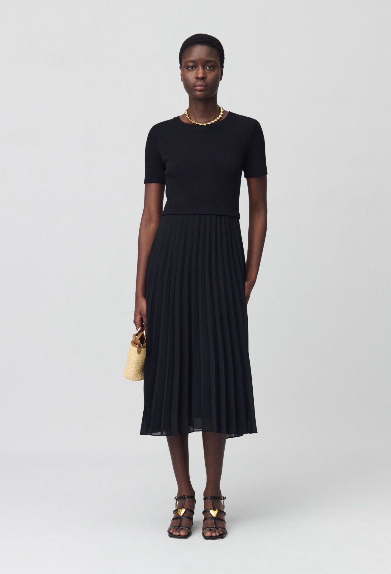 Robe Teli longue bimatière