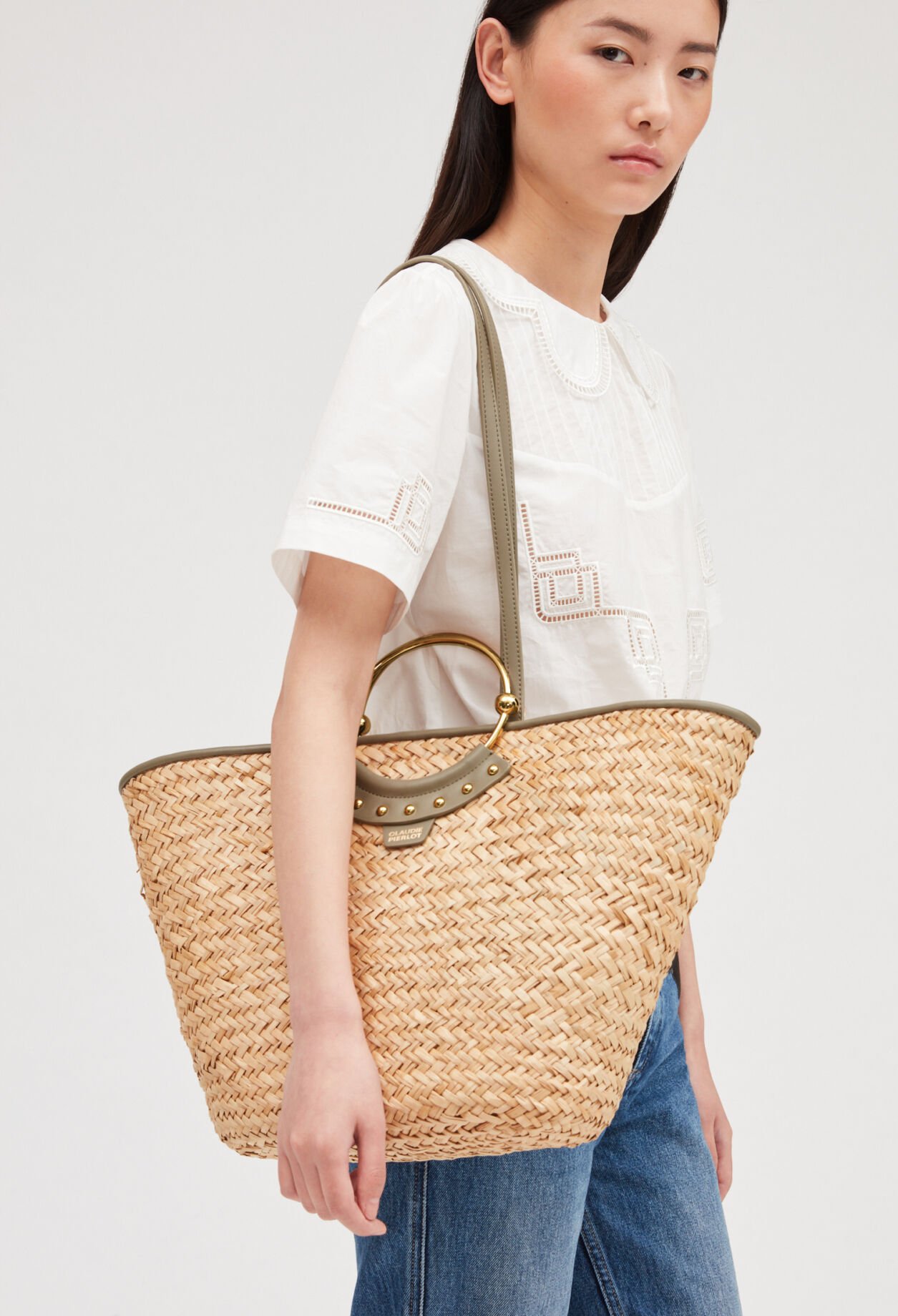 Grand panier Amily paille