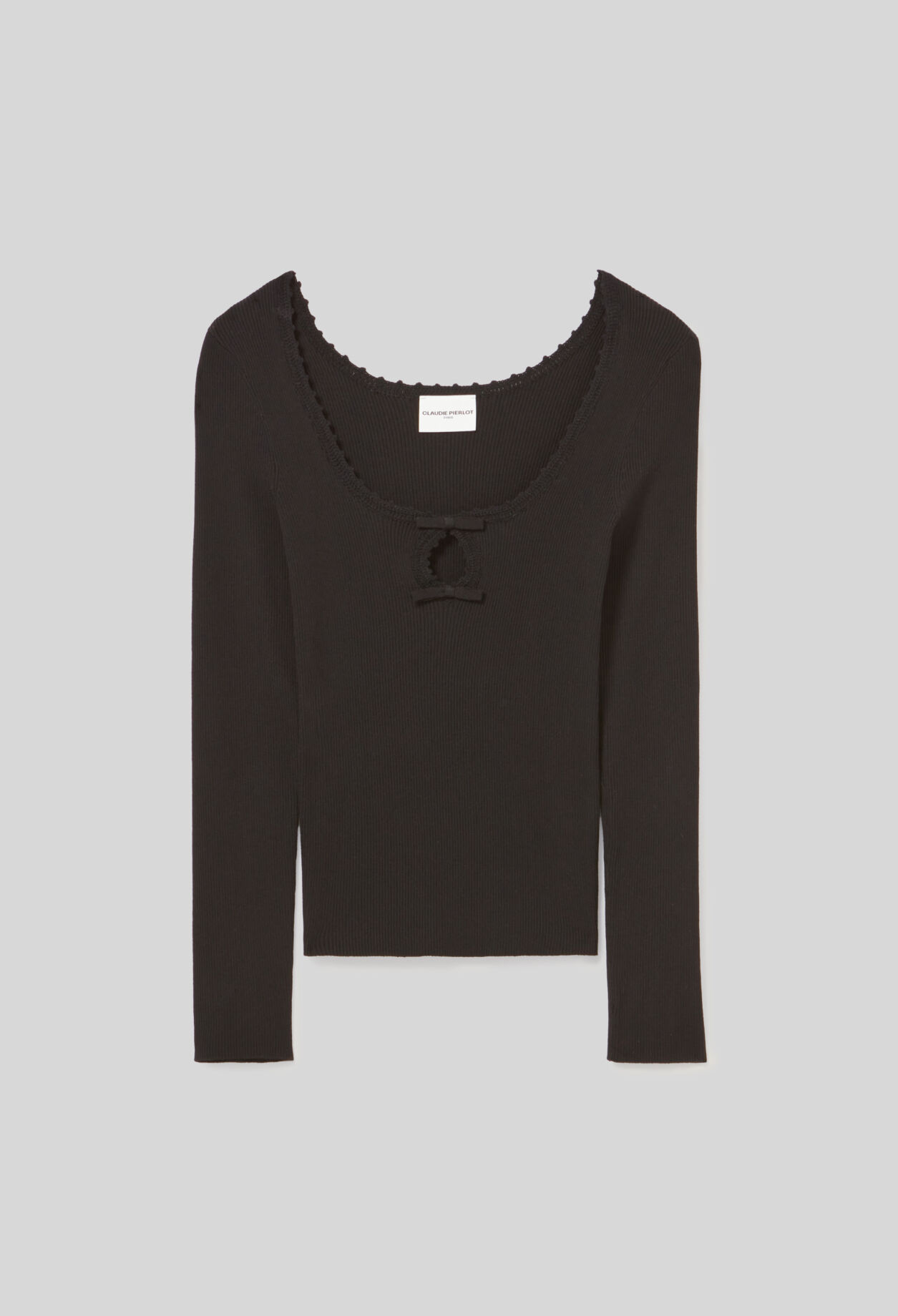 Top manches longues maille fine