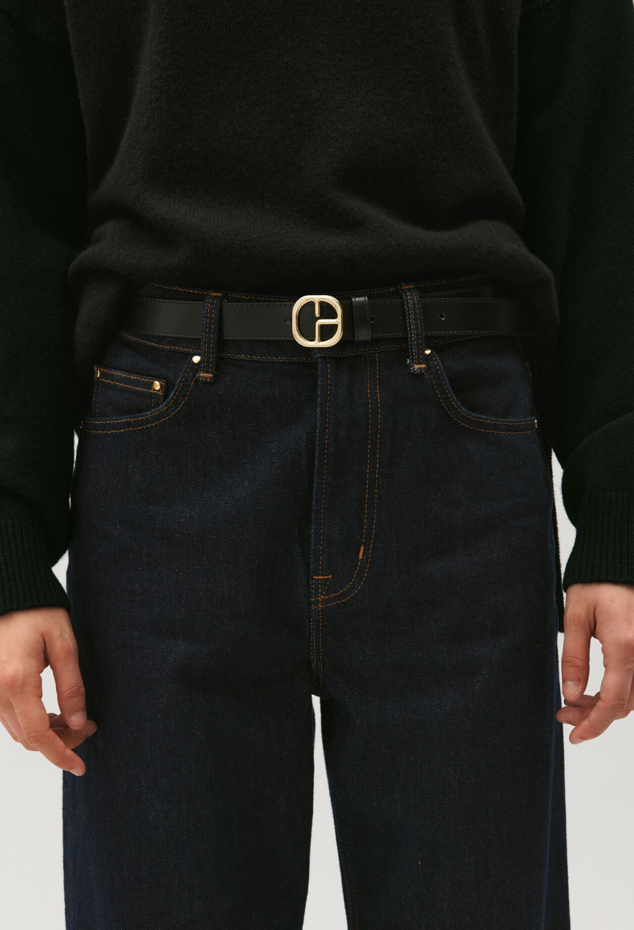 Ceinture cuir noir 