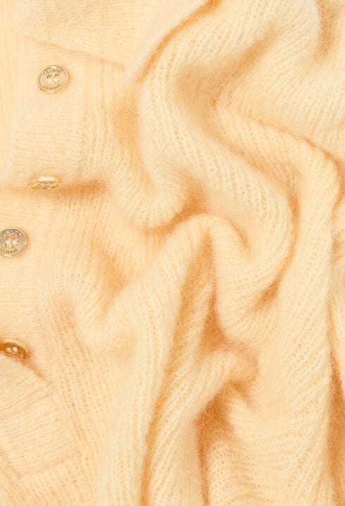 Pull d&eacute;contract&eacute; maille poilue
