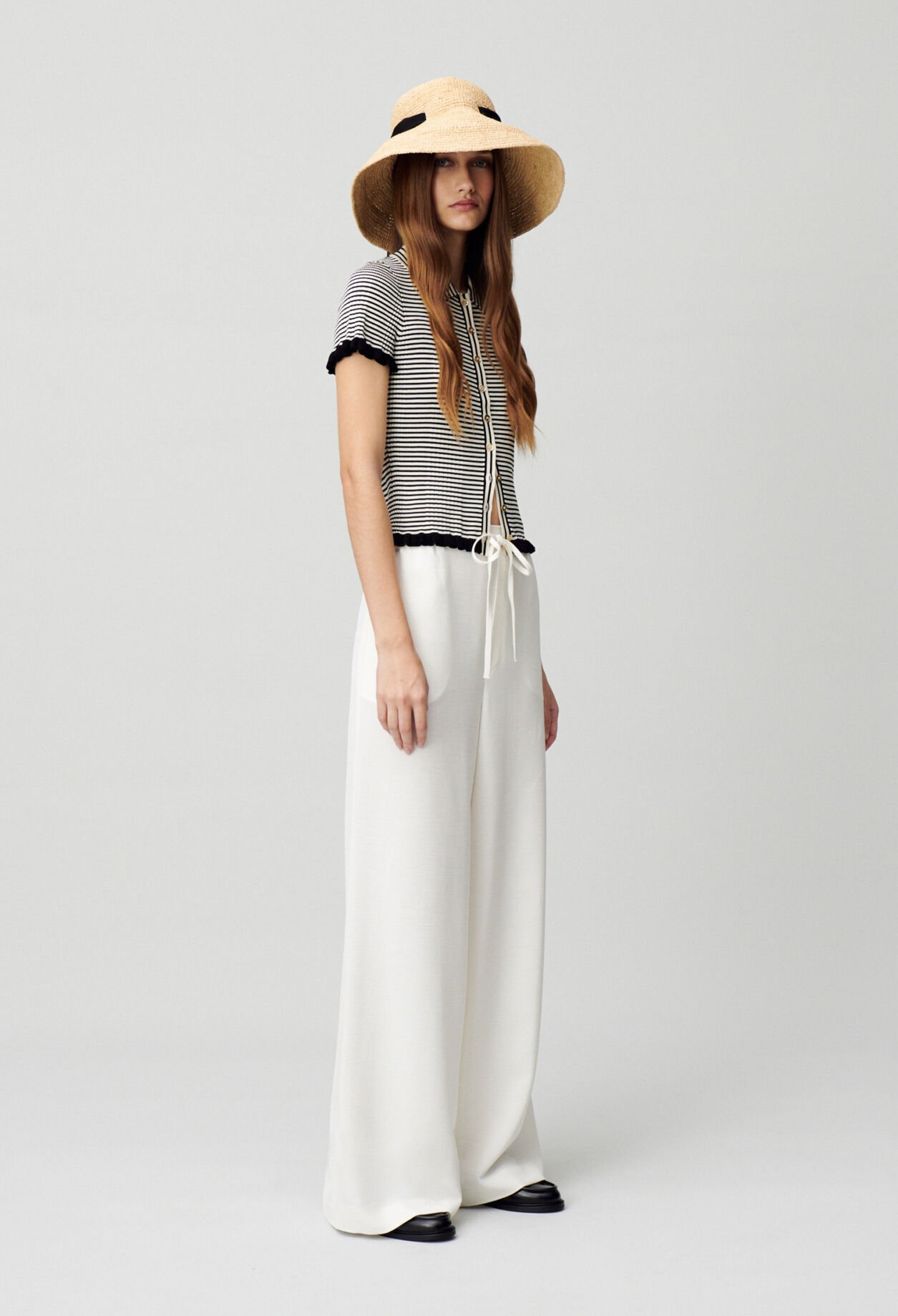 Pantalon fluide élastiqué