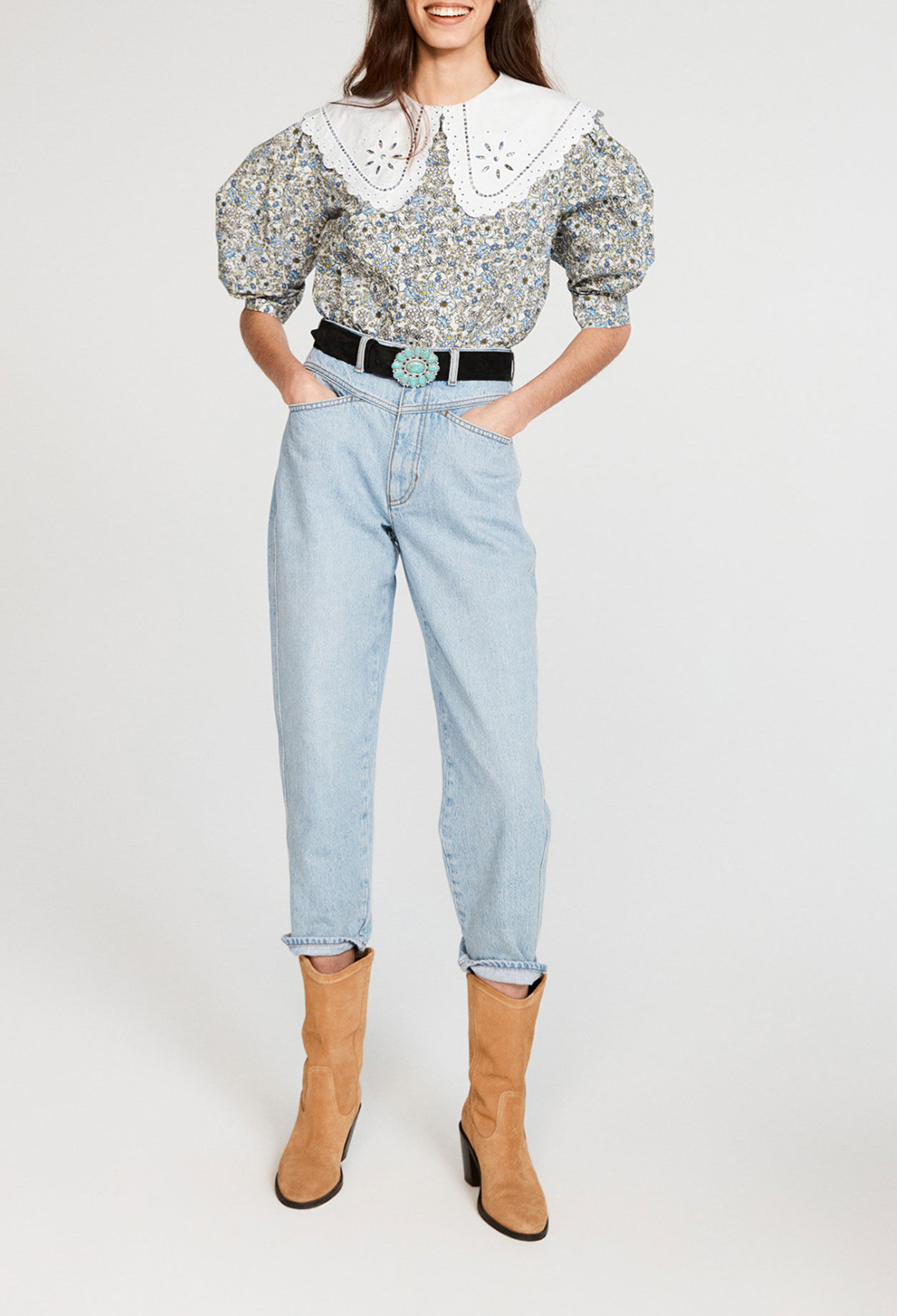 Blouse à fleurs