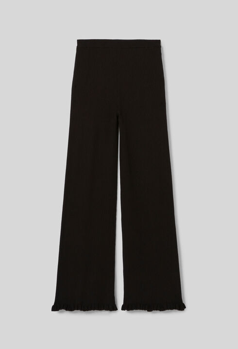 Pantalon flare maille