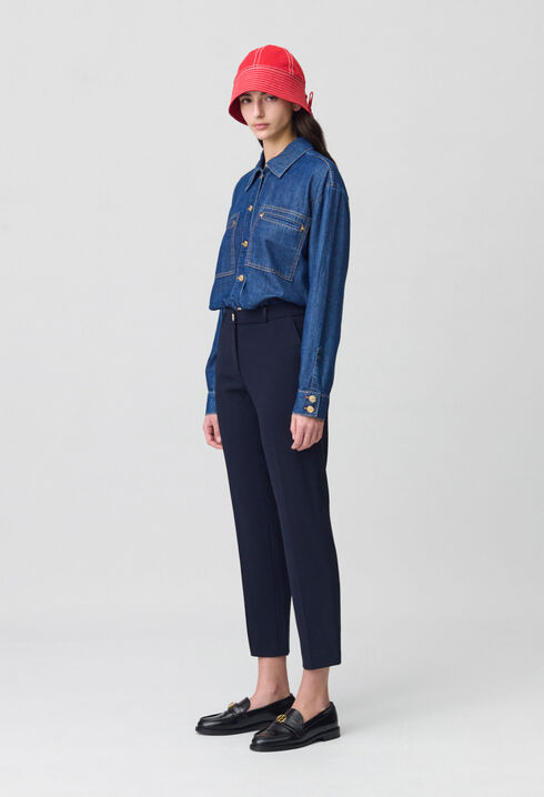 Pantalon tailleur cigarette