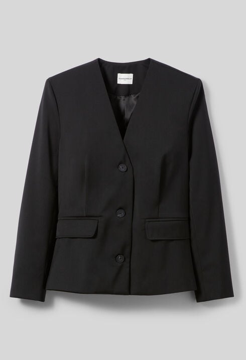 Veste tailleur laine mélangée