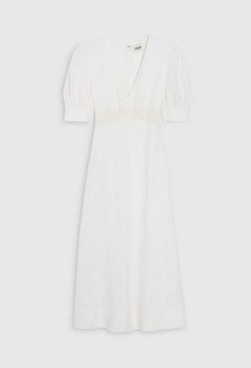Robe midi brodée