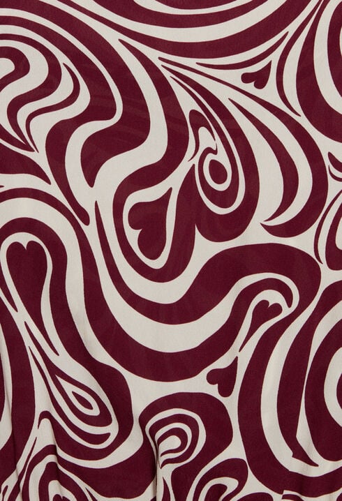 Robe courte imprimés cœur