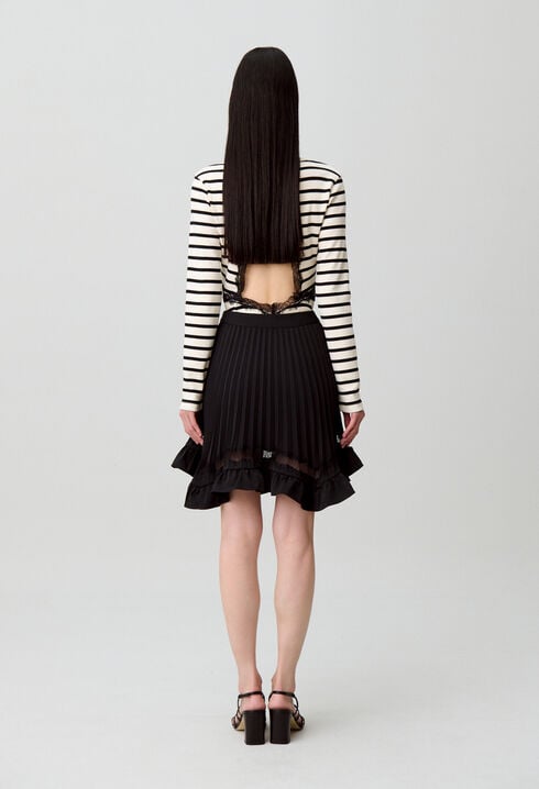 Jupe asymétrique dentelle