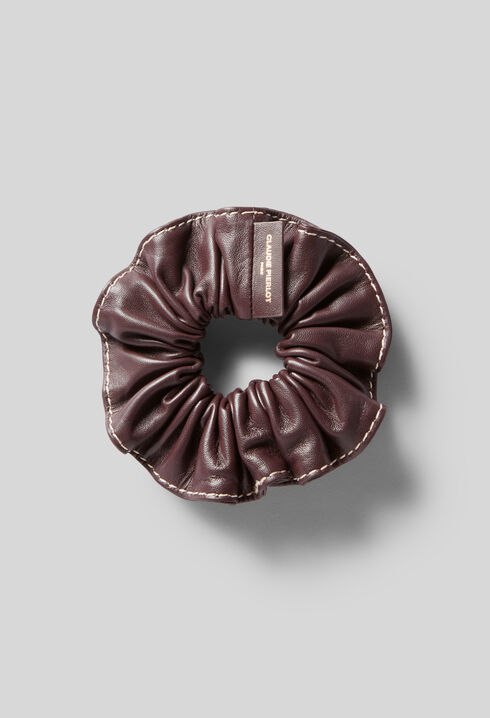 Chouchou cuir avec bijou