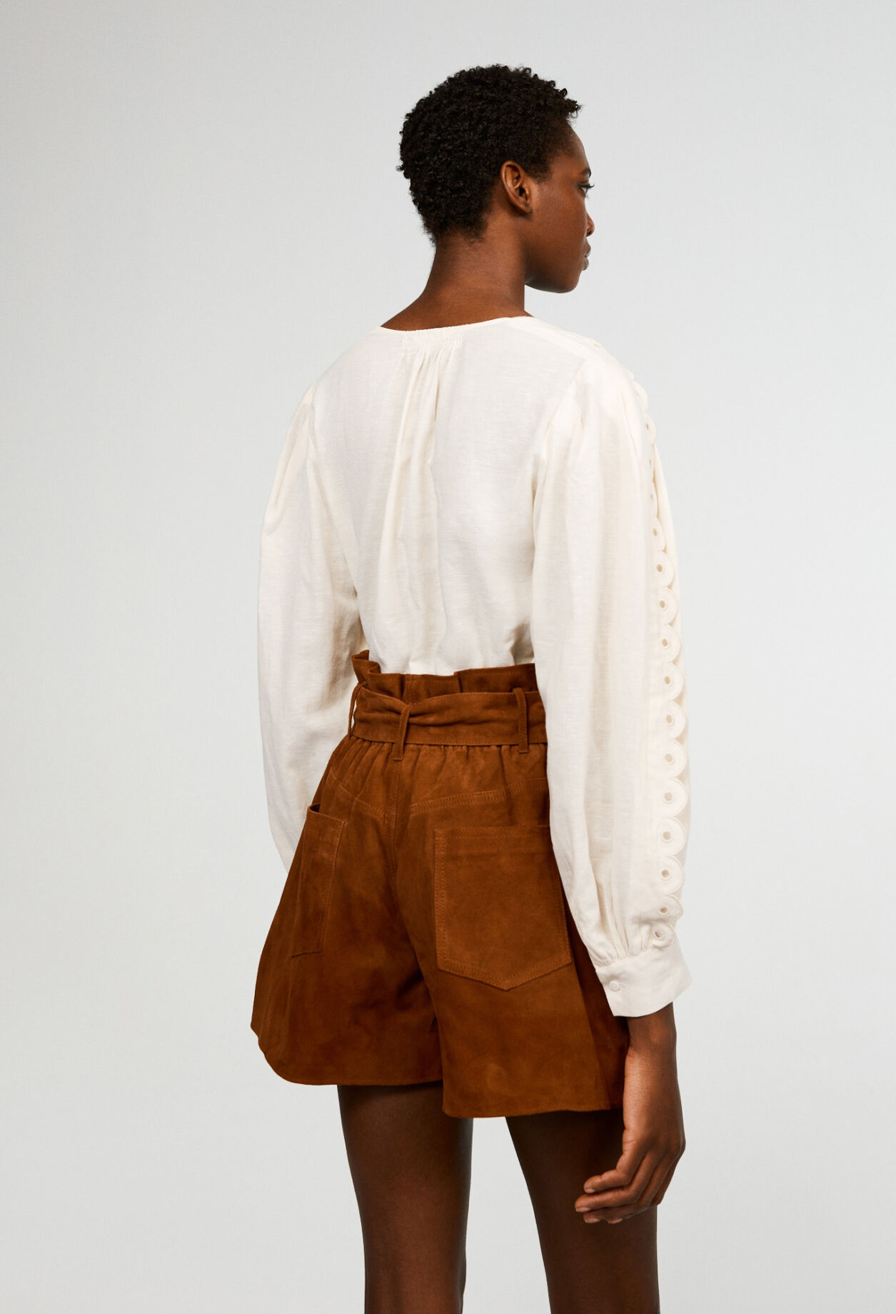 Blouse évasée en coton biologique