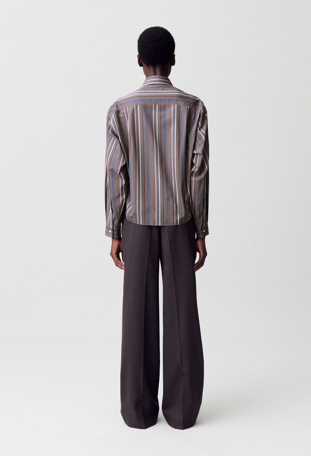 Chemise lavallière rayures