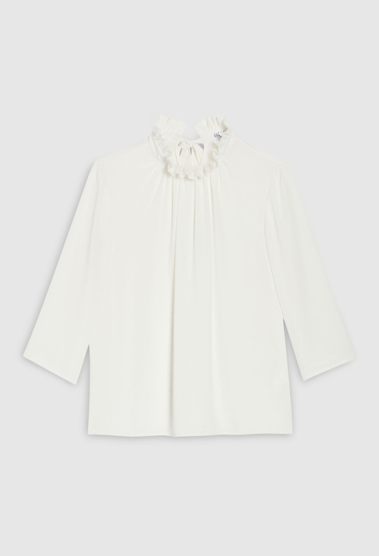 Blouse à col victorien