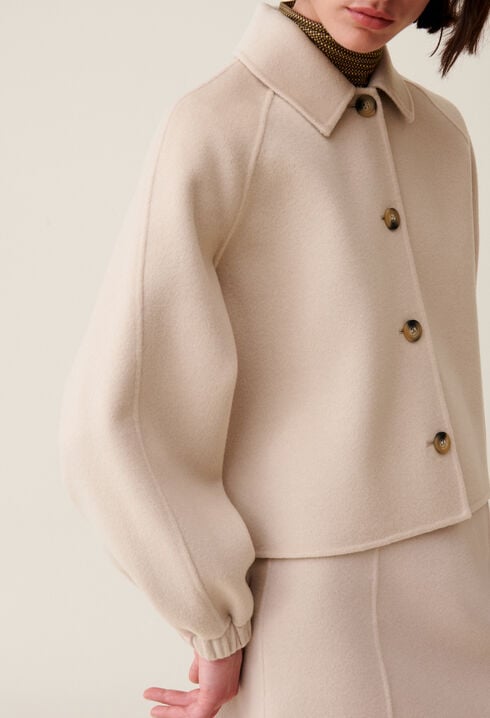 Veste courte col chemise