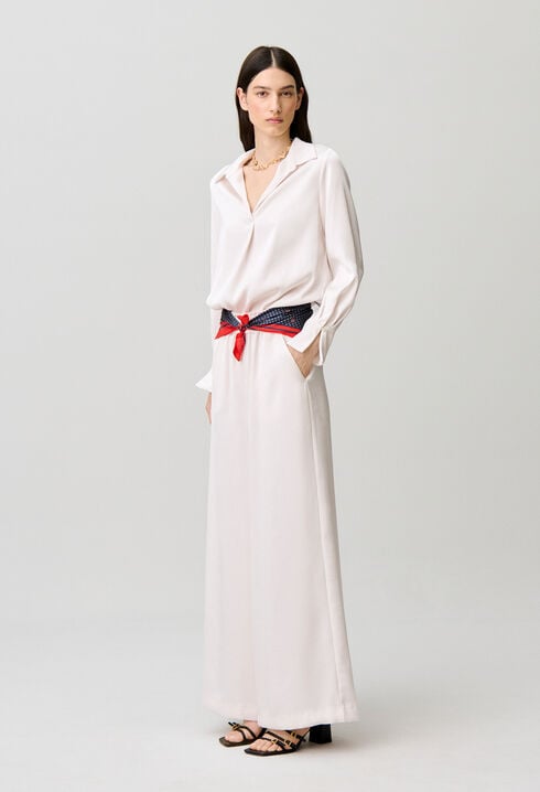 Blouse fluide col