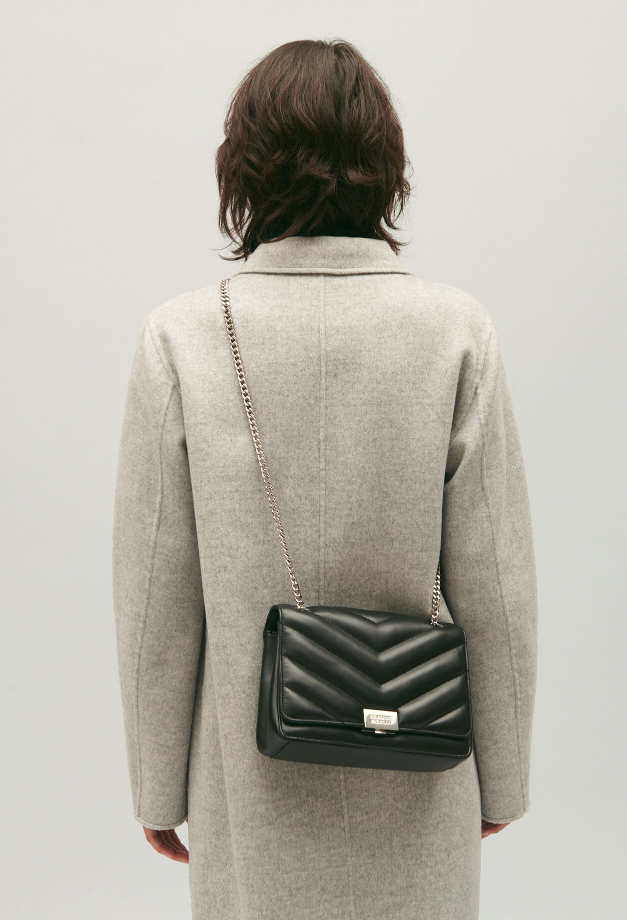 Sac Angeli chevron cuir