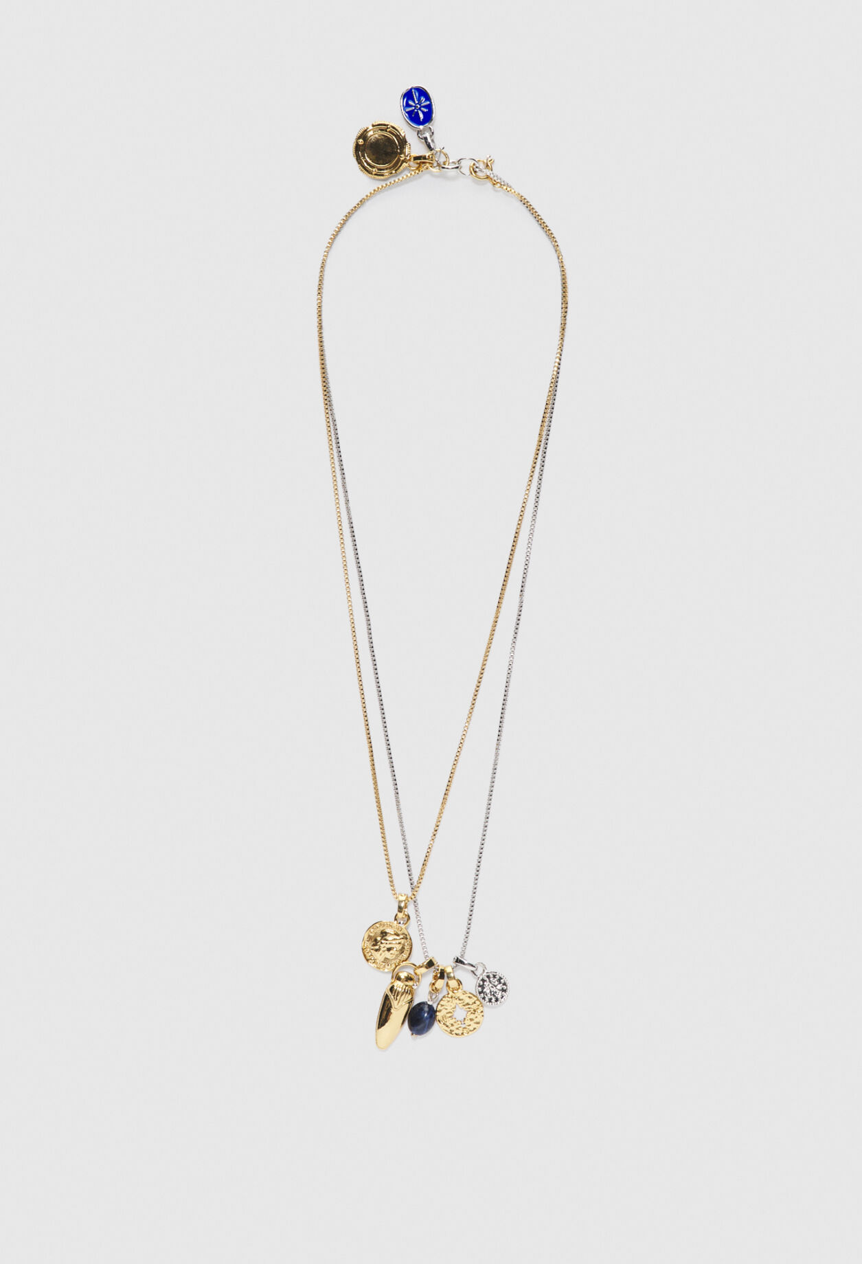 Collier long en laiton
