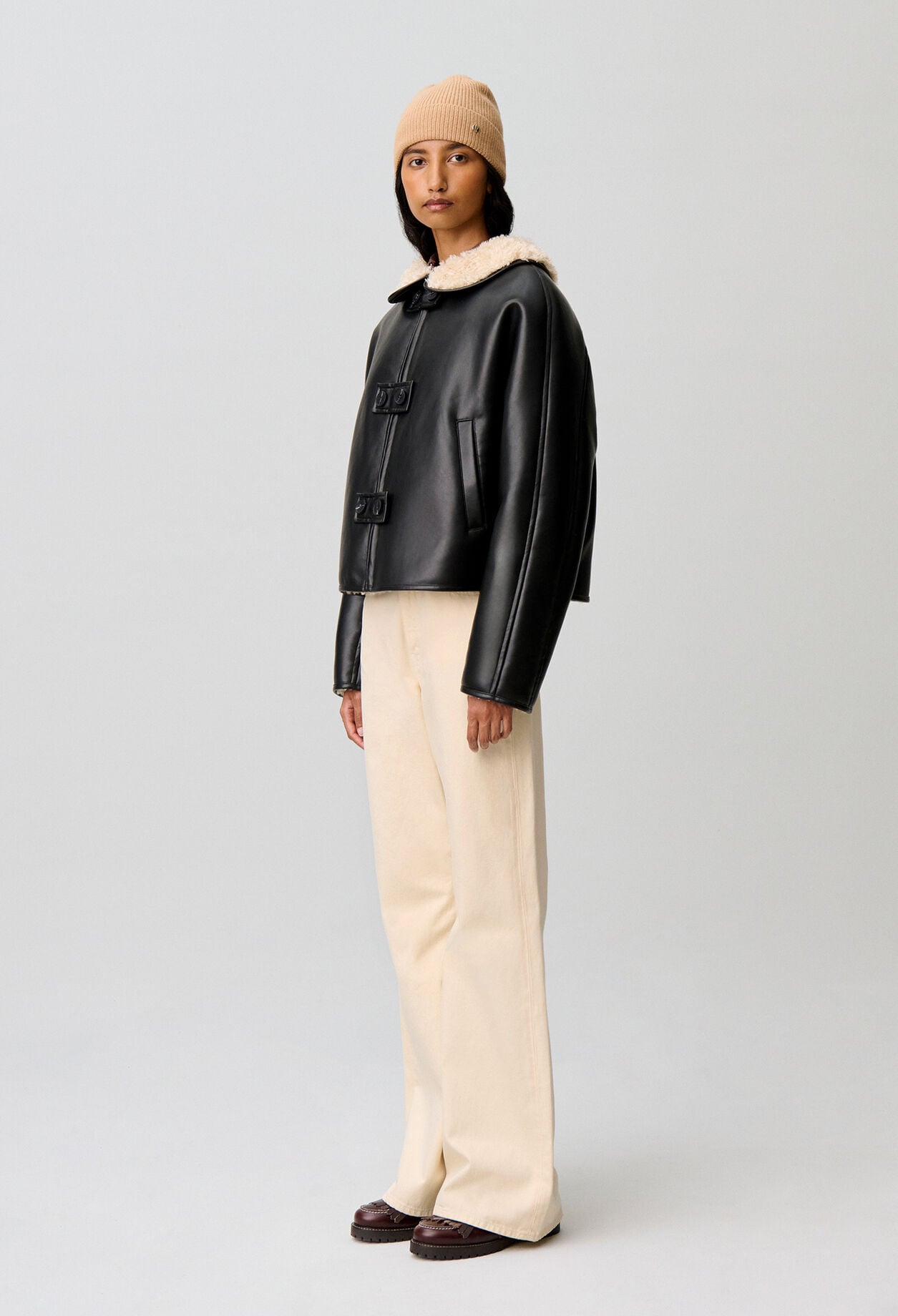 Manteau court coupe large