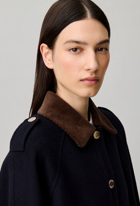 Blouson large pressions dor&eacute;es