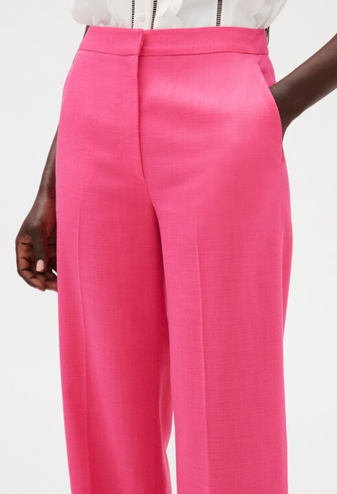 Pantalon large rose