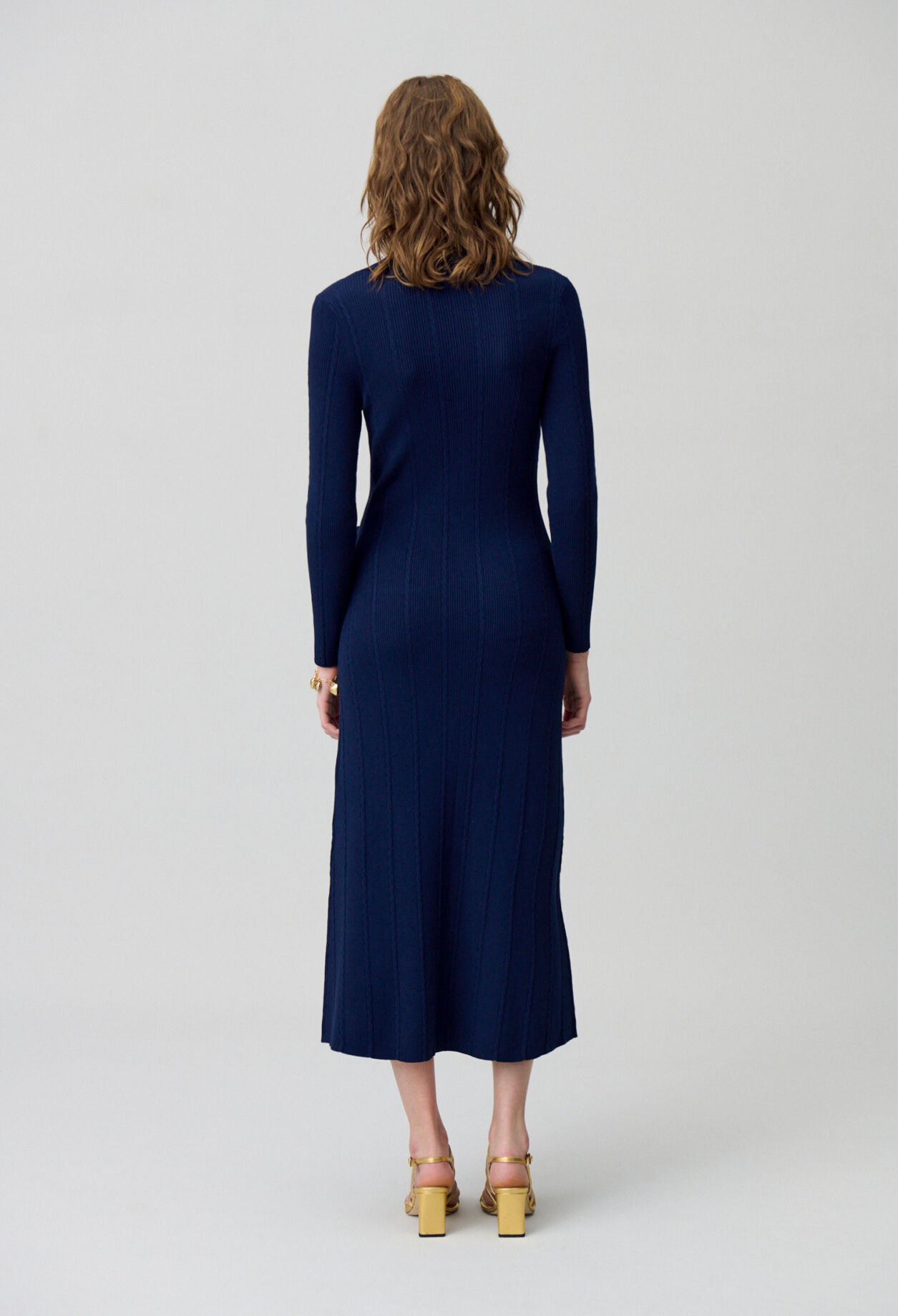Robe mi-longue en maille