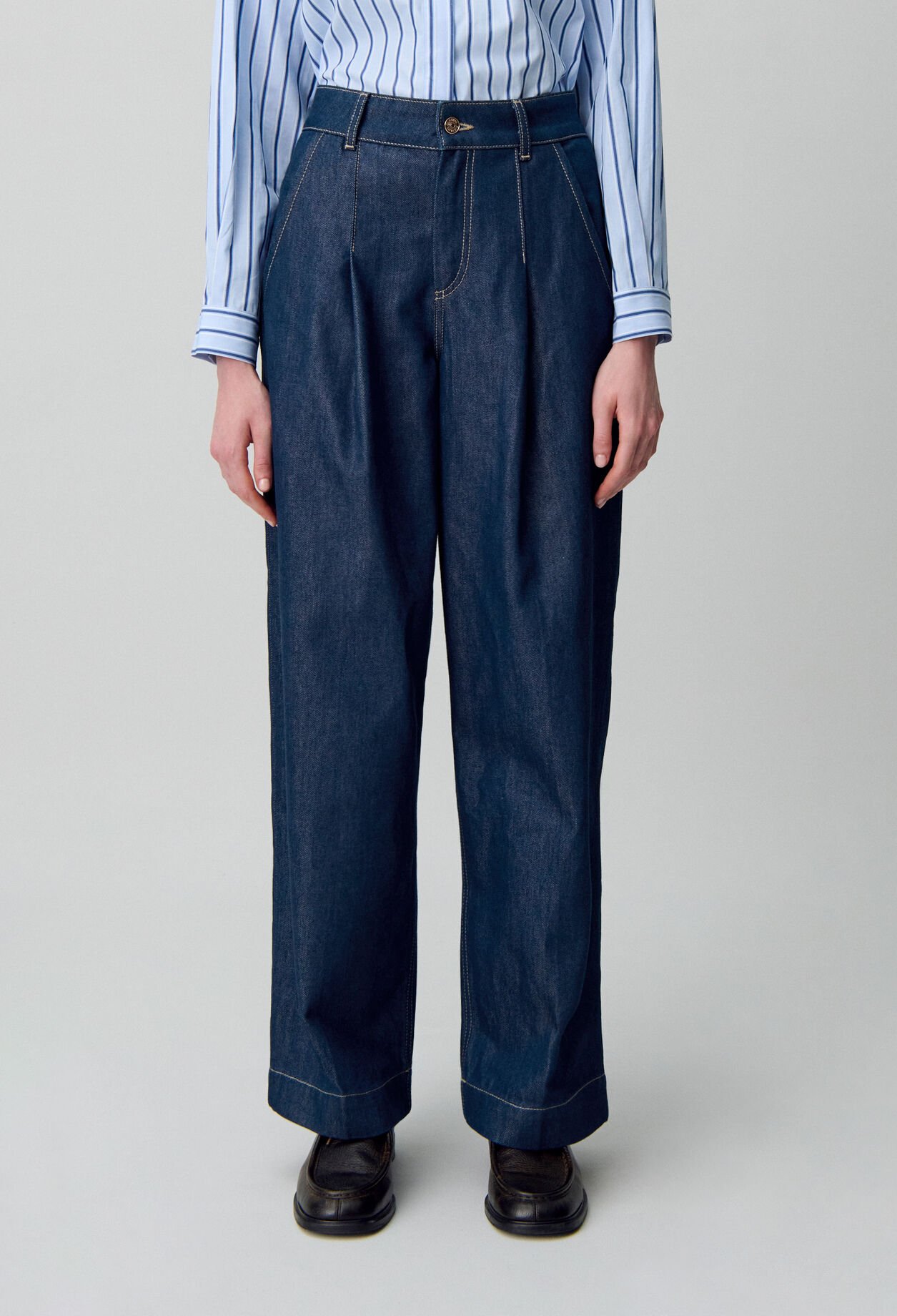 Jean denim brut droit